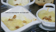 Mini-cocotte cabecou/mascarpone et son pain aille