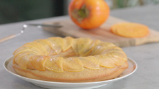 Couronne de financier aux Kaki Ribera del Xuquer AOP