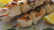 Brochettes de poulet au citron