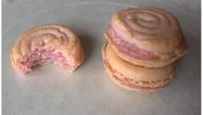 Macarons tourbillons à la fraise
