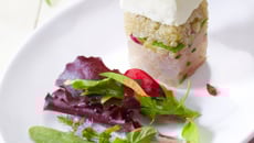 Tartare de bar et quinoa au Carré Frais et épices douces