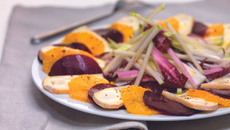 Carpaccio vitaminé au reblochon