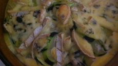 Gratin de courgettes au bleu