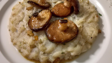 Noix de Saint Jacques sur risotto de cèpes