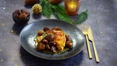 Suprêmes de poulet aux épices et aux châtaignes