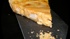 Quiche au poulet, potiron & fromages