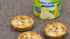 Tartelettes poires caramélisées noisettes