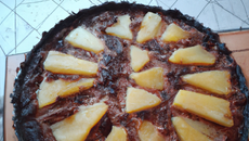 Tarte ananas - chocolat