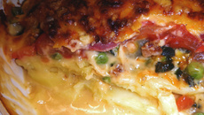 Lasagnes de légumes au bacon au Thermomix