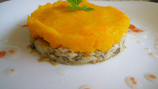 Parmentier de carottes aux maquereaux