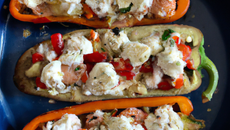 Chaussons chapon, poivron, ricotta