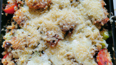 Crumble aux légumes croquants et mozzarella