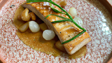 Filet de rouget au foie gras