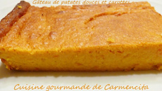Gâteau de patates douces et carottes