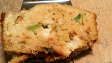 Cake picodon, poireaux et huile de noix ou encore "Délice berrichon"