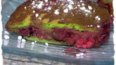 Clafouti aux fruits rouges et à la menthe