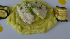 Cabillaud à la mousse de courgettes - purée bébé