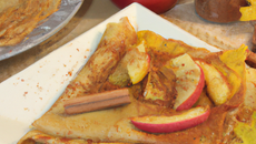 Crêpes à la pomme et au pain d'épices