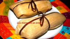 Tamales aux poires et chocolat