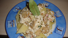 Pasta ricotta et champignons