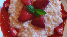 Risotto aux fraises rapide