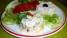 Tartare vert au saumon