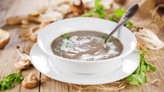 Soupe express aux champignons