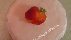 Fraisier et sa crème à l'agar-agar