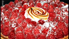 Tarte aux framboises économique