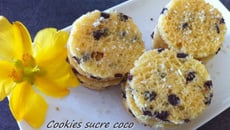 Cookies sucre coco et chocolat