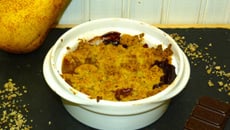 Crumble Poires Chocolat Châtaignes