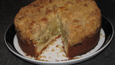 Gâteau aux pommes et poires façon crumble