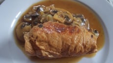 Roulés de dinde farcis à la duxelle de champignons