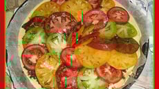 Tarte tomate multicolore