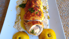 Dinde farcie à la sauce citronnée