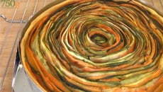 Tarte fleur aux légumes