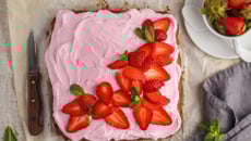 Gateau aux fraises mascarponne