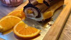 Bûche à l'orange et au nutella