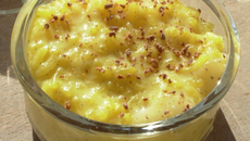 Riz au lait safrané aux poires