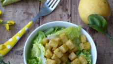 Dés de polenta au zeste de citron & herbes de Provence