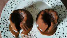 Volcans aux deux chocolats