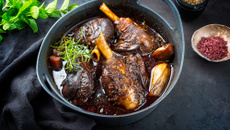 Jarret d'agneau en cocotte