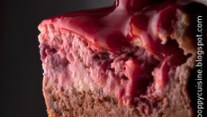 Cheesecake framboise et chocolat en mignardise !