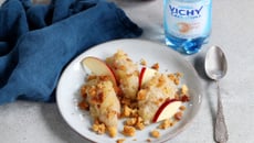 Crumble aux fruits à l'eau minérale