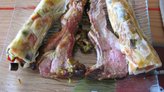 Carré d'agneau en croûte d'asperges