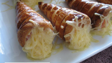 Cornets aux crevettes