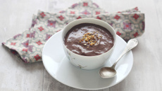 Mousse au chocolat et pralin