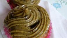 Cupcakes citron-pavot glacés à la pistache