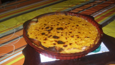 Tarte au flan de mandarines