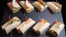 Wraps au cottage cheese et blanc de poulet